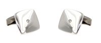 Cufflinks Man in Silver Diamante 5152 GEM